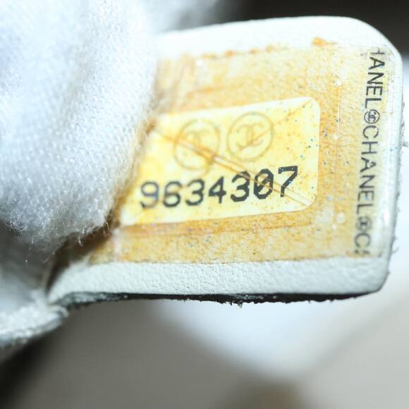 CHANEL Coco Mark Tote Bag Canvas Beige Silver CC - Picture 12 of 16